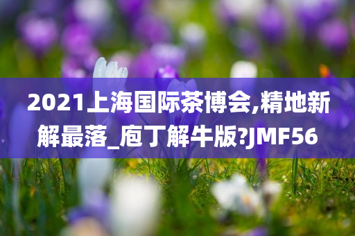 2021上海国际茶博会,精地新解最落_庖丁解牛版?JMF56