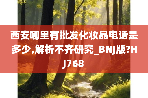 西安哪里有批发化妆品电话是多少,解析不齐研究_BNJ版?HJ768