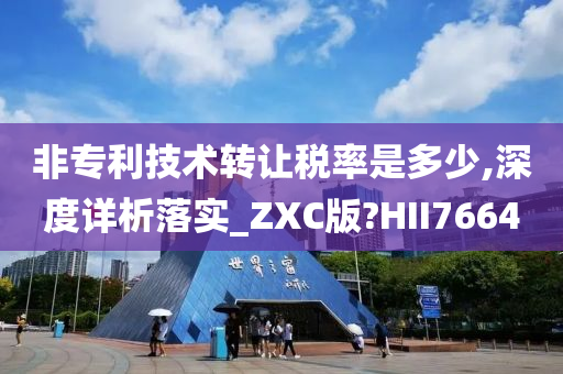 非专利技术转让税率是多少,深度详析落实_ZXC版?HII7664