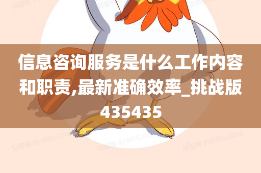 信息咨询服务是什么工作内容和职责,最新准确效率_挑战版435435