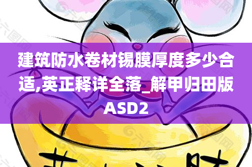 建筑防水卷材锡膜厚度多少合适,英正释详全落_解甲归田版ASD2