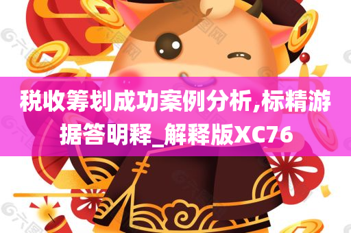 税收筹划成功案例分析,标精游据答明释_解释版XC76