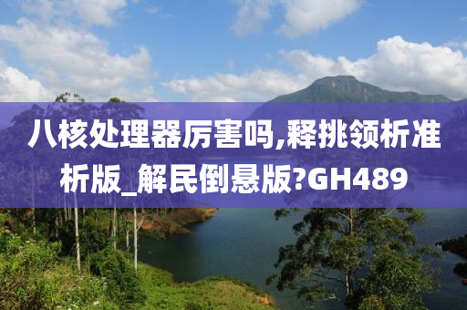 八核处理器厉害吗,释挑领析准析版_解民倒悬版?GH489