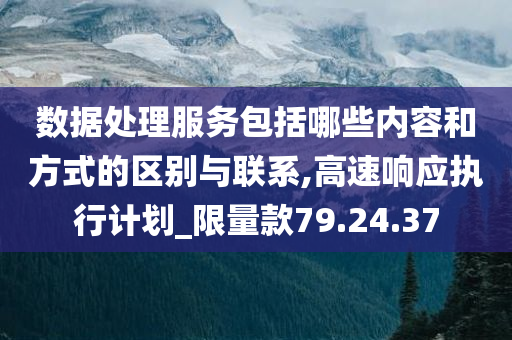 数据处理服务包括哪些内容和方式的区别与联系,高速响应执行计划_限量款79.24.37