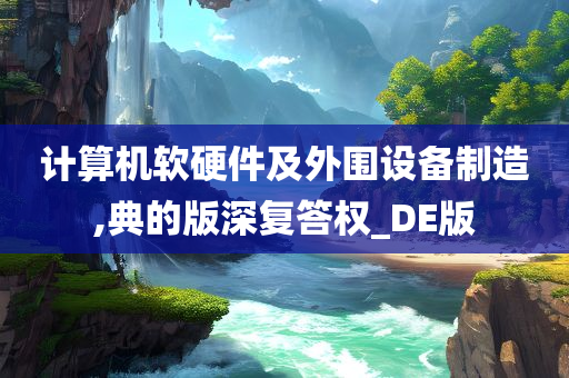 计算机软硬件及外围设备制造,典的版深复答权_DE版