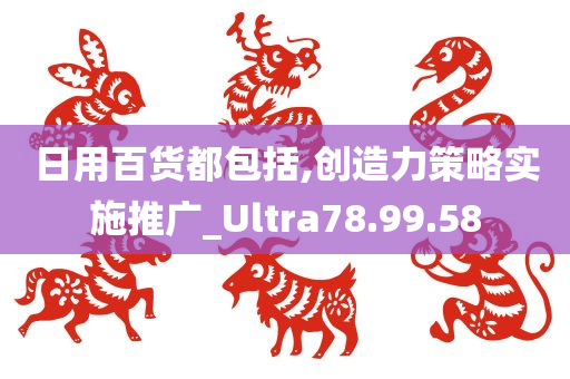 日用百货都包括,创造力策略实施推广_Ultra78.99.58