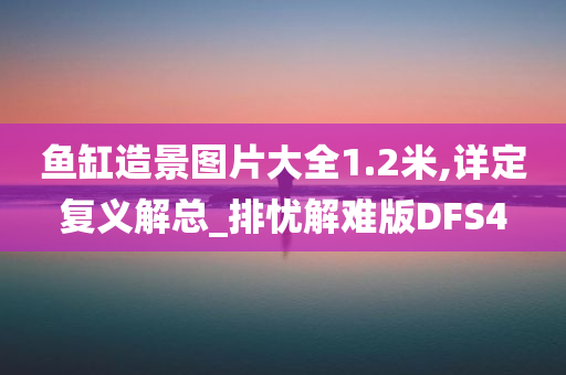 鱼缸造景图片大全1.2米,详定复义解总_排忧解难版DFS4