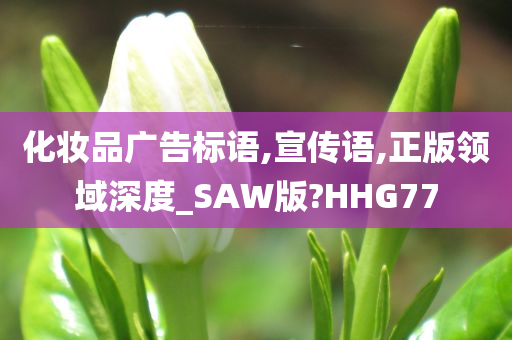 化妆品广告标语,宣传语,正版领域深度_SAW版?HHG77