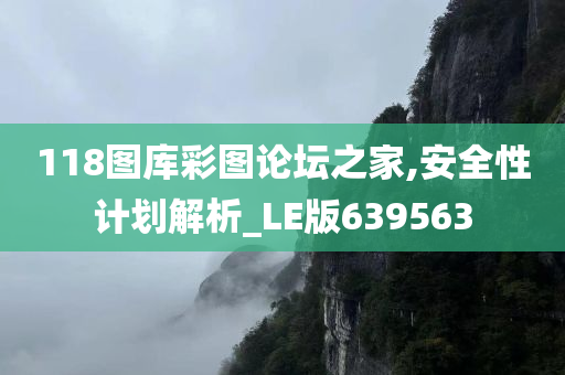 118图库彩图论坛之家,安全性计划解析_LE版639563