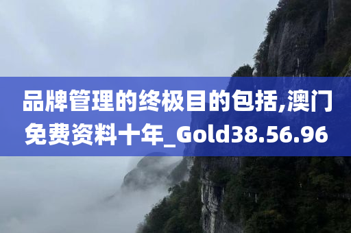 品牌管理的终极目的包括,澳门免费资料十年_Gold38.56.96