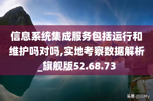 信息系统集成服务包括运行和维护吗对吗,实地考察数据解析_旗舰版52.68.73