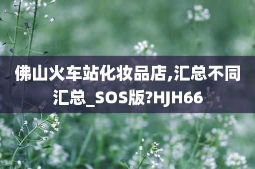 佛山火车站化妆品店,汇总不同汇总_SOS版?HJH66