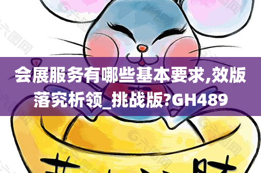 会展服务有哪些基本要求,效版落究析领_挑战版?GH489