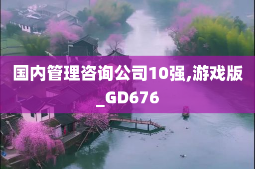 国内管理咨询公司10强,游戏版_GD676