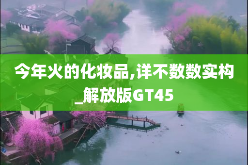 今年火的化妆品,详不数数实构_解放版GT45