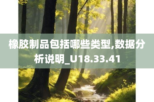 橡胶制品包括哪些类型,数据分析说明_U18.33.41