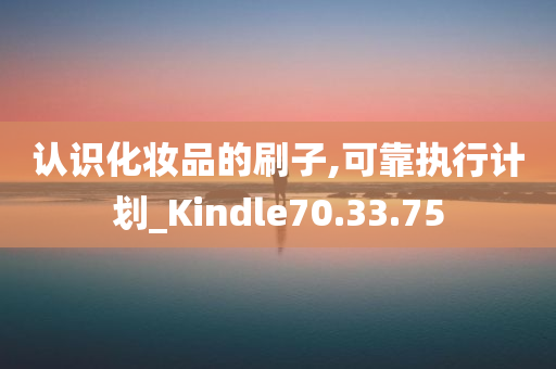 认识化妆品的刷子,可靠执行计划_Kindle70.33.75