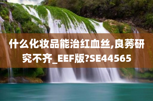 什么化妆品能治红血丝,良莠研究不齐_EEF版?SE44565