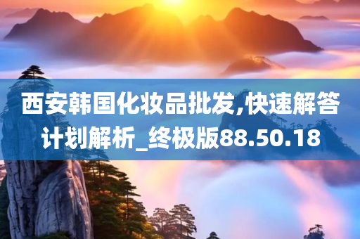 西安韩国化妆品批发,快速解答计划解析_终极版88.50.18