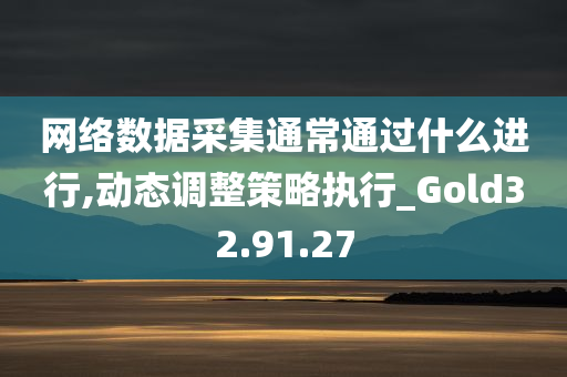 网络数据采集通常通过什么进行,动态调整策略执行_Gold32.91.27