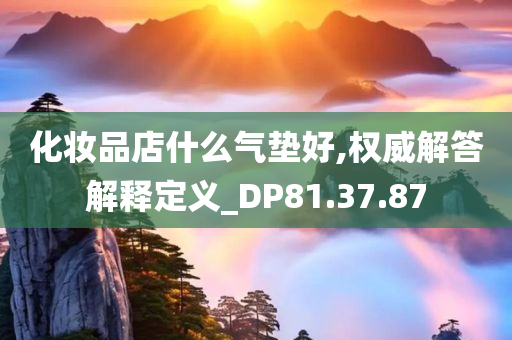 化妆品店什么气垫好,权威解答解释定义_DP81.37.87