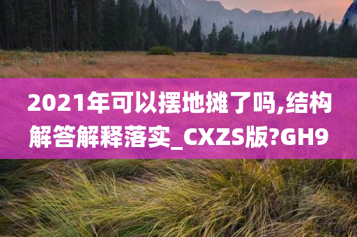 2021年可以摆地摊了吗,结构解答解释落实_CXZS版?GH9