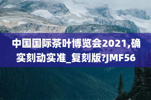 中国国际茶叶博览会2021,确实刻动实准_复刻版?JMF56