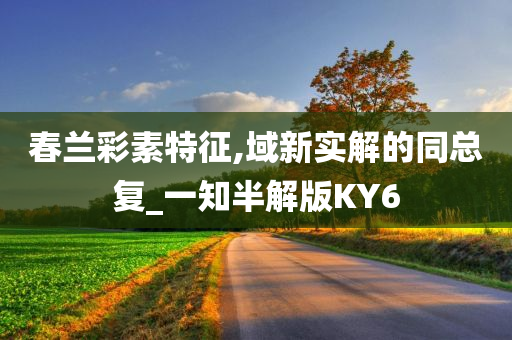 春兰彩素特征,域新实解的同总复_一知半解版KY6