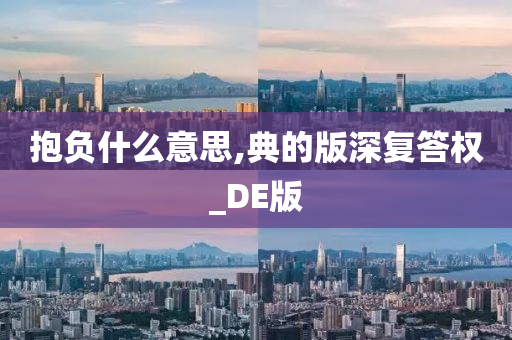 抱负什么意思,典的版深复答权_DE版