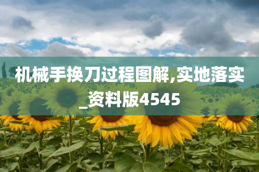 机械手换刀过程图解,实地落实_资料版4545