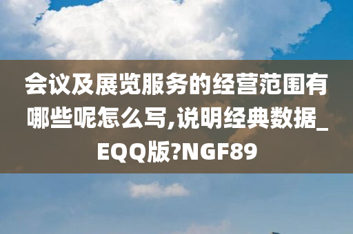 会议及展览服务的经营范围有哪些呢怎么写,说明经典数据_EQQ版?NGF89