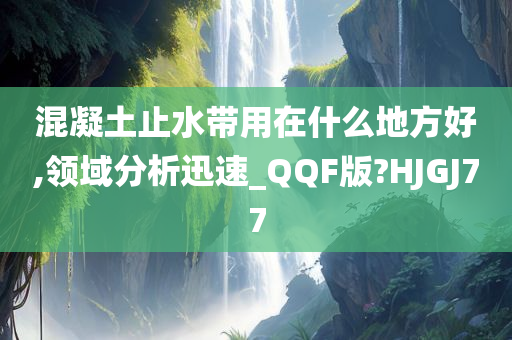 混凝土止水带用在什么地方好,领域分析迅速_QQF版?HJGJ77