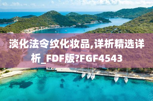 淡化法令纹化妆品,详析精选详析_FDF版?FGF4543