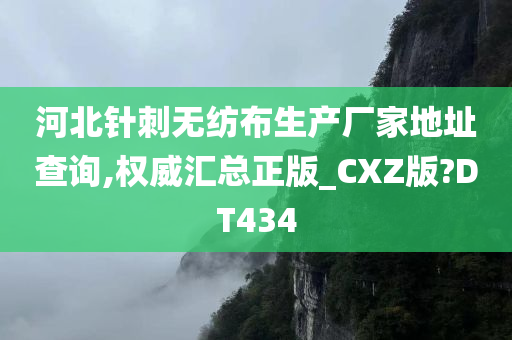 河北针刺无纺布