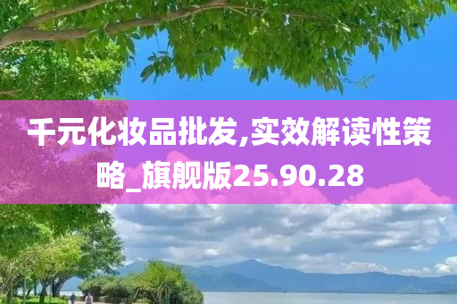 千元化妆品批发,实效解读性策略_旗舰版25.90.28