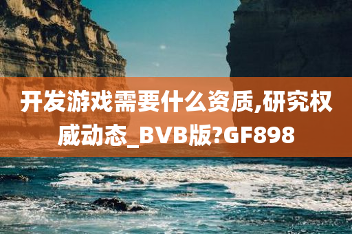 开发游戏需要什么资质,研究权威动态_BVB版?GF898