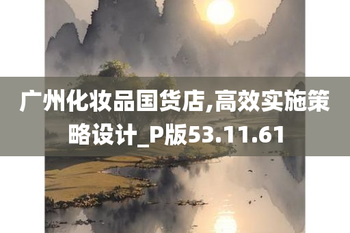 广州化妆品国货店,高效实施策略设计_P版53.11.61