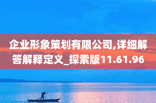 企业形象策划有限公司,详细解答解释定义_探索版11.61.96