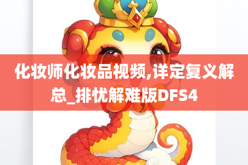 化妆师化妆品视频,详定复义解总_排忧解难版DFS4