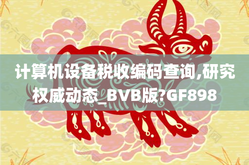 计算机设备税收编码查询,研究权威动态_BVB版?GF898