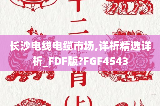 长沙电线电缆市场,详析精选详析_FDF版?FGF4543