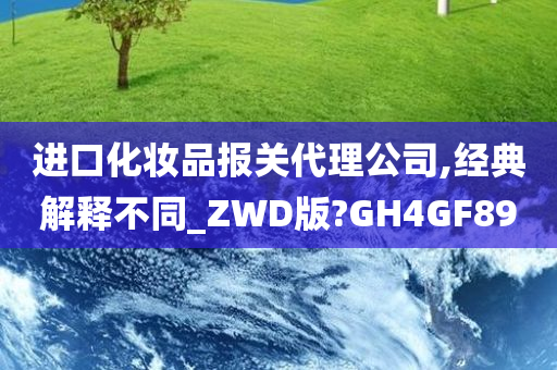 进口化妆品报关代理公司,经典解释不同_ZWD版?GH4GF89