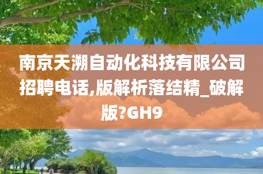 南京天溯自动化科技有限公司招聘电话,版解析落结精_破解版?GH9