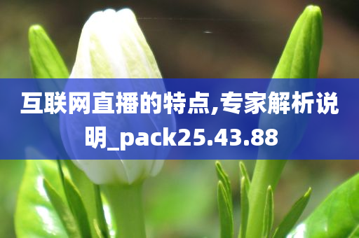 互联网直播的特点,专家解析说明_pack25.43.88