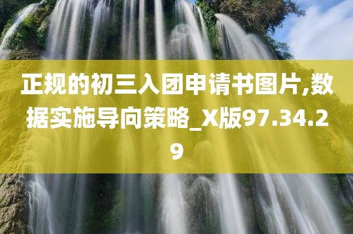 正规的初三入团申请书图片,数据实施导向策略_X版97.34.29