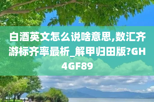 白酒英文怎么说啥意思,数汇齐游标齐率最析_解甲归田版?GH4GF89