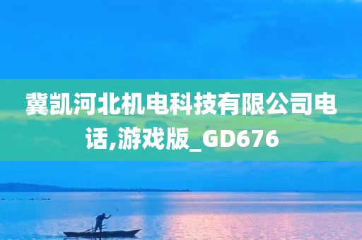 冀凯河北机电科技有限公司电话,游戏版_GD676