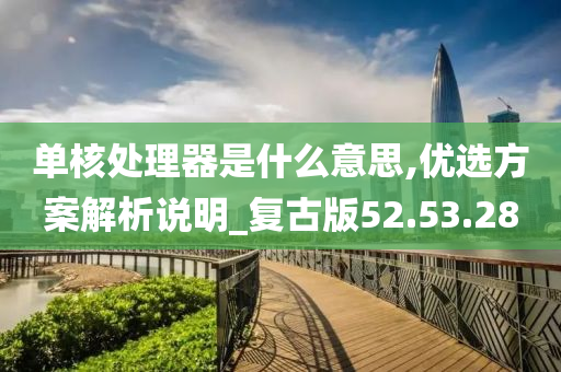 单核处理器是什么意思,优选方案解析说明_复古版52.53.28