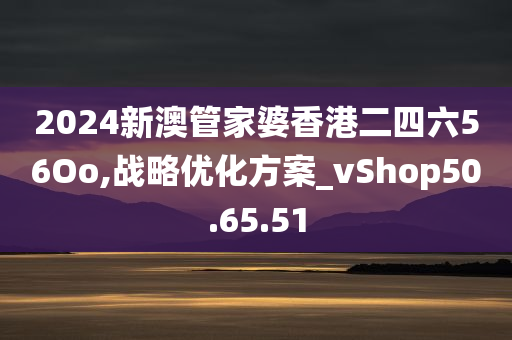 2024新澳管家婆香港二四六56Oo,战略优化方案_vShop50.65.51