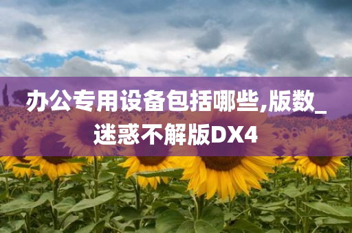 办公专用设备包括哪些,版数_迷惑不解版DX4